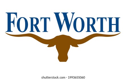 flag of fort worth, texas state. vector illustration