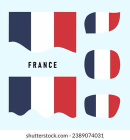 Flag of France Flat Vector