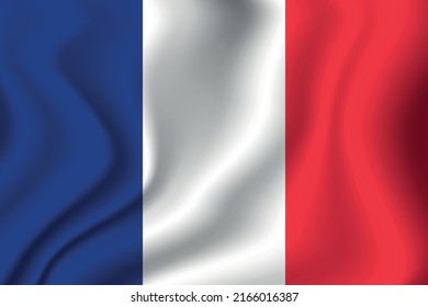 Flag of France. French national symbol in official colors. Template icon. Abstract vector background.