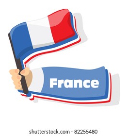 Flag of france icon, vector flags of europe series.