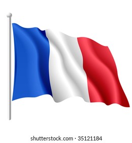 Flag of France. Vector.