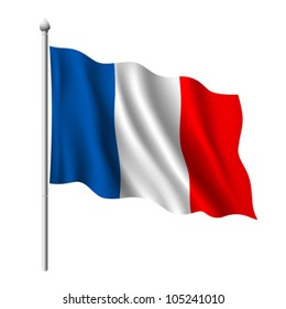 Flag of France. vector illustration