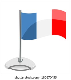 Flag of France. vector illustration