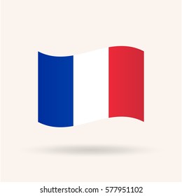 Flag of France. Vector Illustration