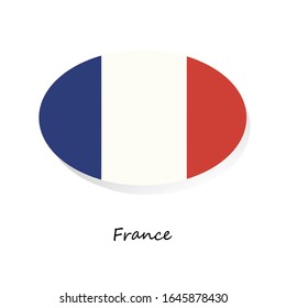 The flag of France's national. For banner, tempate, icon, media.