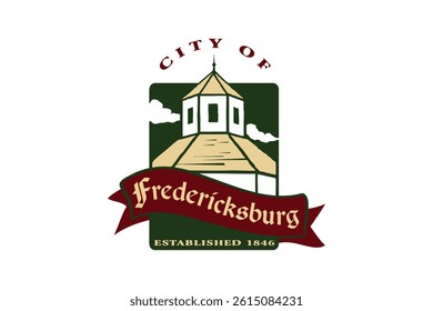 Flag of Fredericksburg, Texas, USA