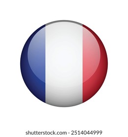 Flag of French icon design. Vector