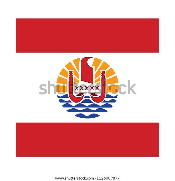 flag french polynesiafrench polynesia flag vector stock vector royalty free 1126009877 shutterstock