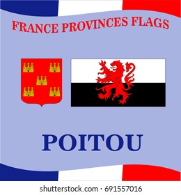 Flag of French province Poitou