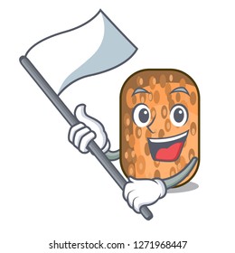 With flag fried tempeh on the mascot plate