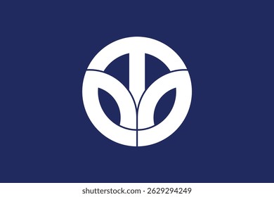 The flag of Fukui prefecture, Japan, vector design