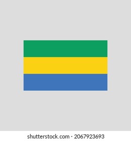 Marca del elemento de línea de color Gabón. Elemento vector para página web, aplicación móvil, promoción.  elemento de diseño de interfaz gráfica de usuario (GUI) de UI UX. 