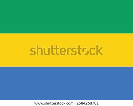 Flag of Gabon logo vector