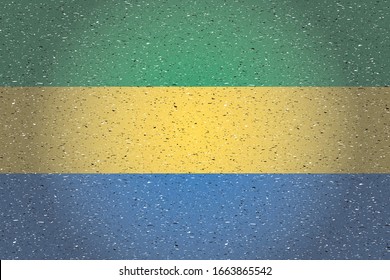 indicador de fondo retro de gabon
