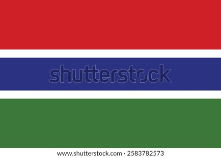 Flag of Gambia logo vector