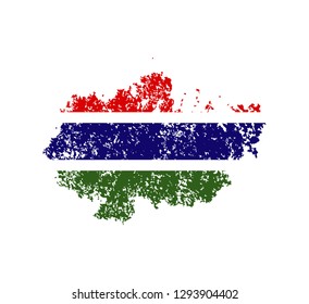 Flag Gambia of the old state