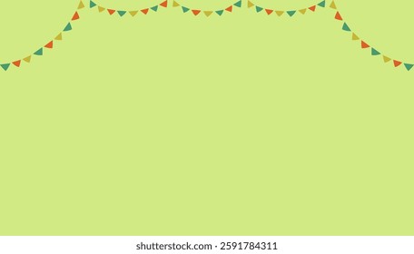 flag garland, flag, garland, text space, frame