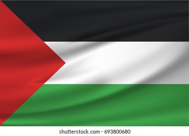 Flag of gaza strip