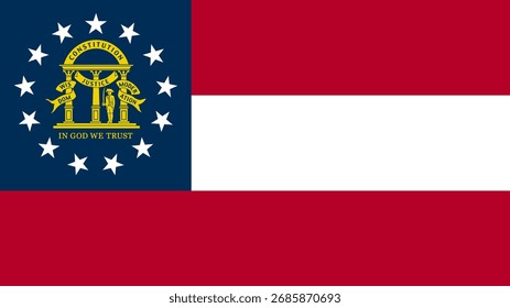 Bandera de Georgia 16:9, Bandera de Georgia