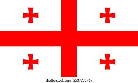 Bandeira da Geórgia, Formato 16:9, Bandeira da Geórgia, Imagens Vetoriais