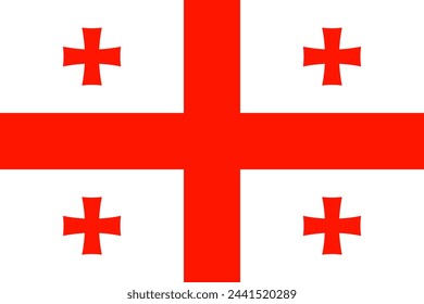 The of a Flag of Georgia.