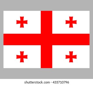The flag of Georgia
