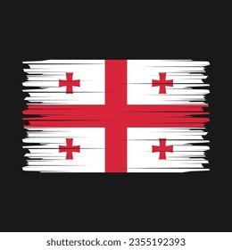 Flag of Georgia vector illustration