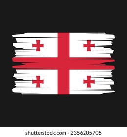 Flag of Georgia vector illustration