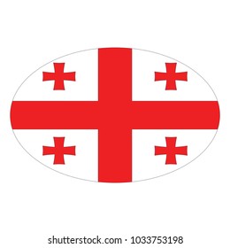 flag of Georgia,vector illustration of Georgia flag, official colors and proportion correctly. National Flag of Georgia, A Flag Illustration within a Sign of the country of Georgia.