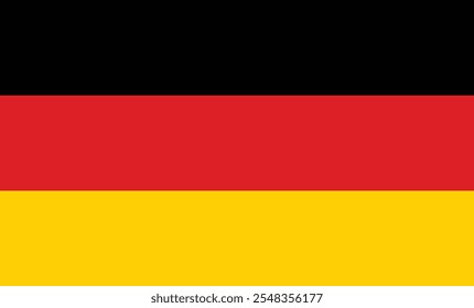 Flag of German country vector design and illustration , National flag of Germany