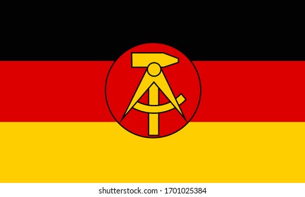 Flagge der Deutschen Demokratischen Republik