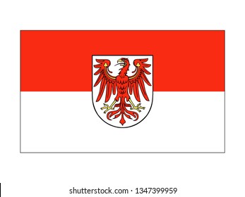 Flag of the German State of Brandenburg