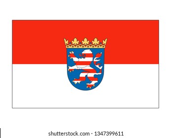 Flag of the German State of Hesse