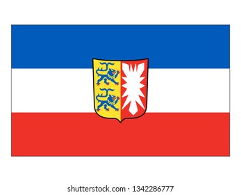 Flag of the German State of Schleswig-Holstein