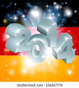 Flag of Germany 2014 background. New Year or similar concept