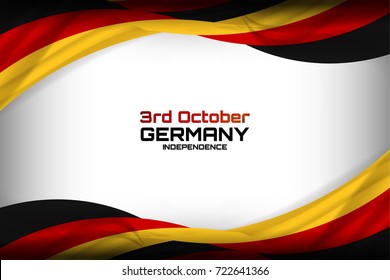 Flag of Germany Background for Independence Day and other events, Vector illustration Design