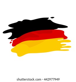 Flag of Germany, brush stroke imitation