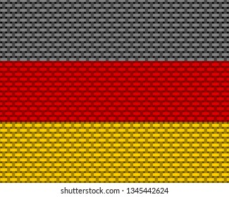 Flag of Germany coarse meshed 
