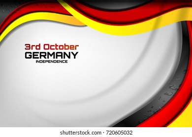 Flag of Germany color background for Independence Day and other events, Vector illustration