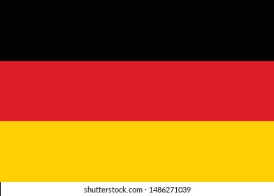 Flag of Germany with correct colour combinations