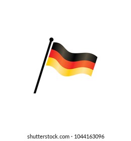 Flag of germany design vector illustration emblem isolated business concept icons and symbol