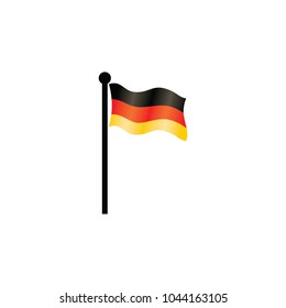 Flag of germany design vector illustration emblem isolated business concept icons and symbol