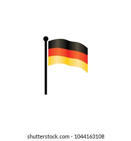 Flag of germany design vector illustration emblem isolated business concept icons and symbol