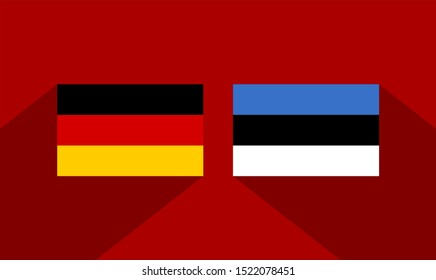 flag of germany and estonia