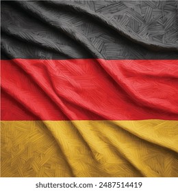 flag of germany, flutters in the air, epic, independence of germany