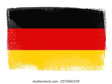 Flagge Deutschlands im Grunge-Stil.