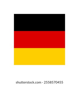 Flag of Germany icon german national symbol vector illustration.