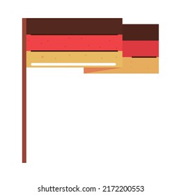 flag of germany icon isolated