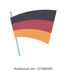 flag of germany icon isolated flat