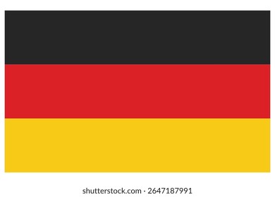 Flag of Germany. Germany flag icon. Standard color. Circle icon flag. 3d illustration. Computer digital vector illustration.
